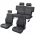 Caballo Classic Black Diamond Seats - Front & Rear, 66-77 Ford Bronco